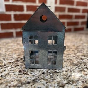 Tin houses for tea lights, candles comes as a set of Two